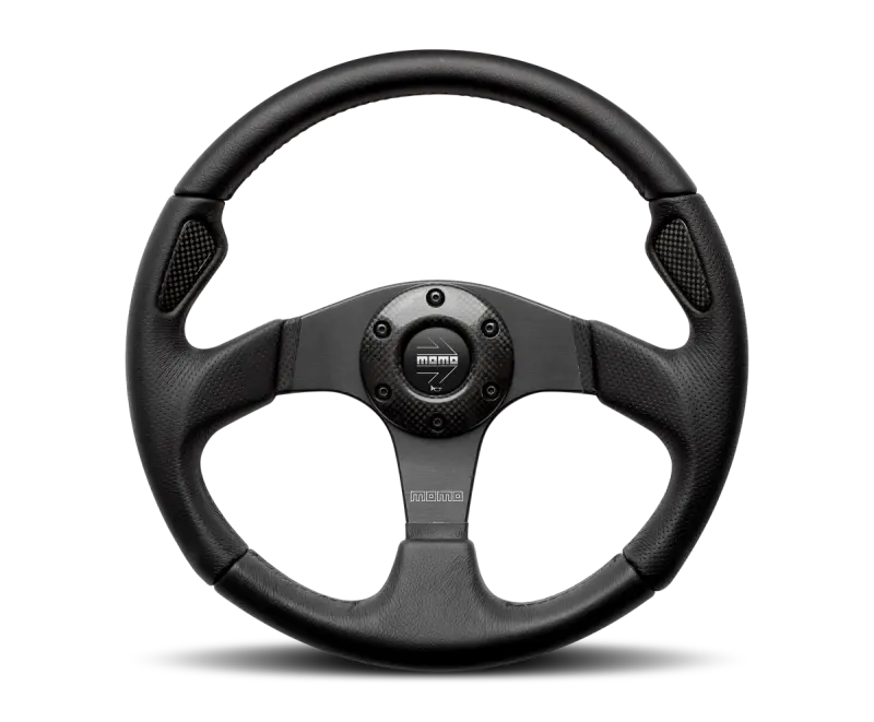 Momo Jet Steering Wheel 350 Mm -  Black Airleather/Black Spokes 1