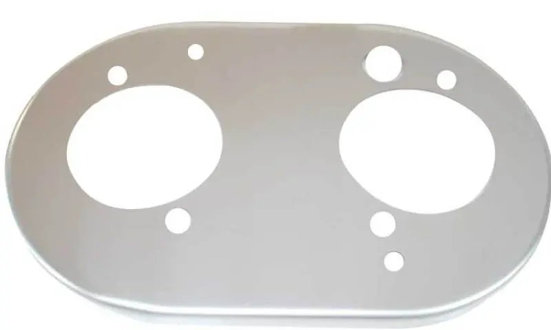 K&N Universal Custom Air Filter - Oval Shape 2In Neck Flange / 5.25In Id / 2.5In Height - Red 2