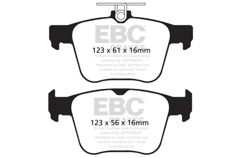 Ebc 14-20 Audi S3 2.0 Turbo Yellowstuff Rear Brake Pads 2