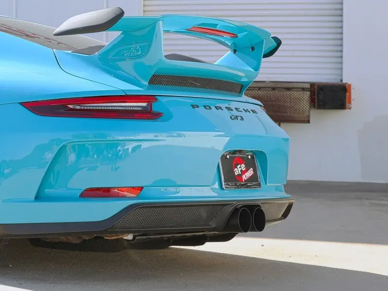 Afe 14-16 Porsche 911 Gt3 991.1 H6 3.8L Mach Force-Xp 304 Ss Cat-Back Exhaust System W/ Black Tips 2