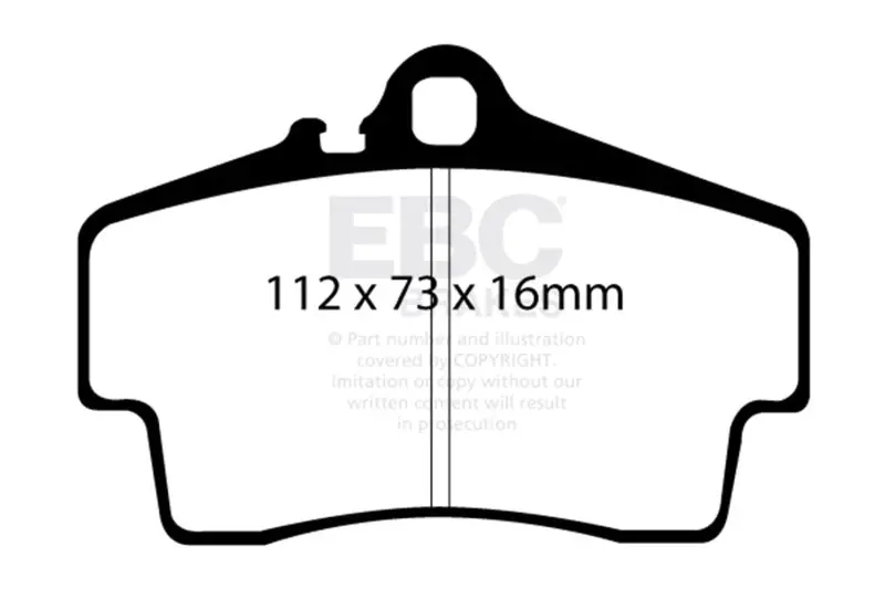 Ebc 98-05 Porsche 911 (996) (Cast Iron Rotor Only) 3.4 Carrera 2 Bluestuff Rear Brake Pads 1