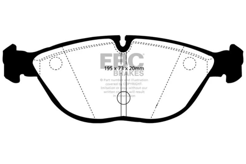 Ebc 04-06 Audi Tt Quattro 3.2 Bluestuff Front Brake Pads 1