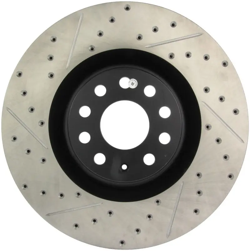 Stoptech 09 Vw Passat Cc / 06-09 Passat Slotted & Drilled Right Front Rotor 1
