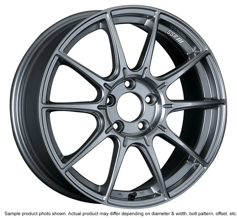 Ssr Gtx01 18X7.5 5X114.3 53Mm Offset Dark Silver Wheel 1