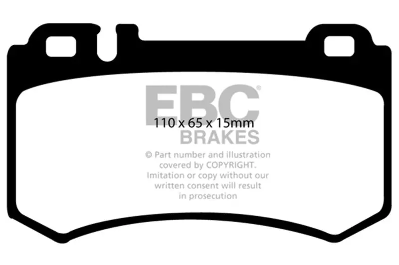 Ebc 03-06 Mercedes-Benz Cl55 Amg 5.4 Supercharged Yellowstuff Rear Brake Pads 1
