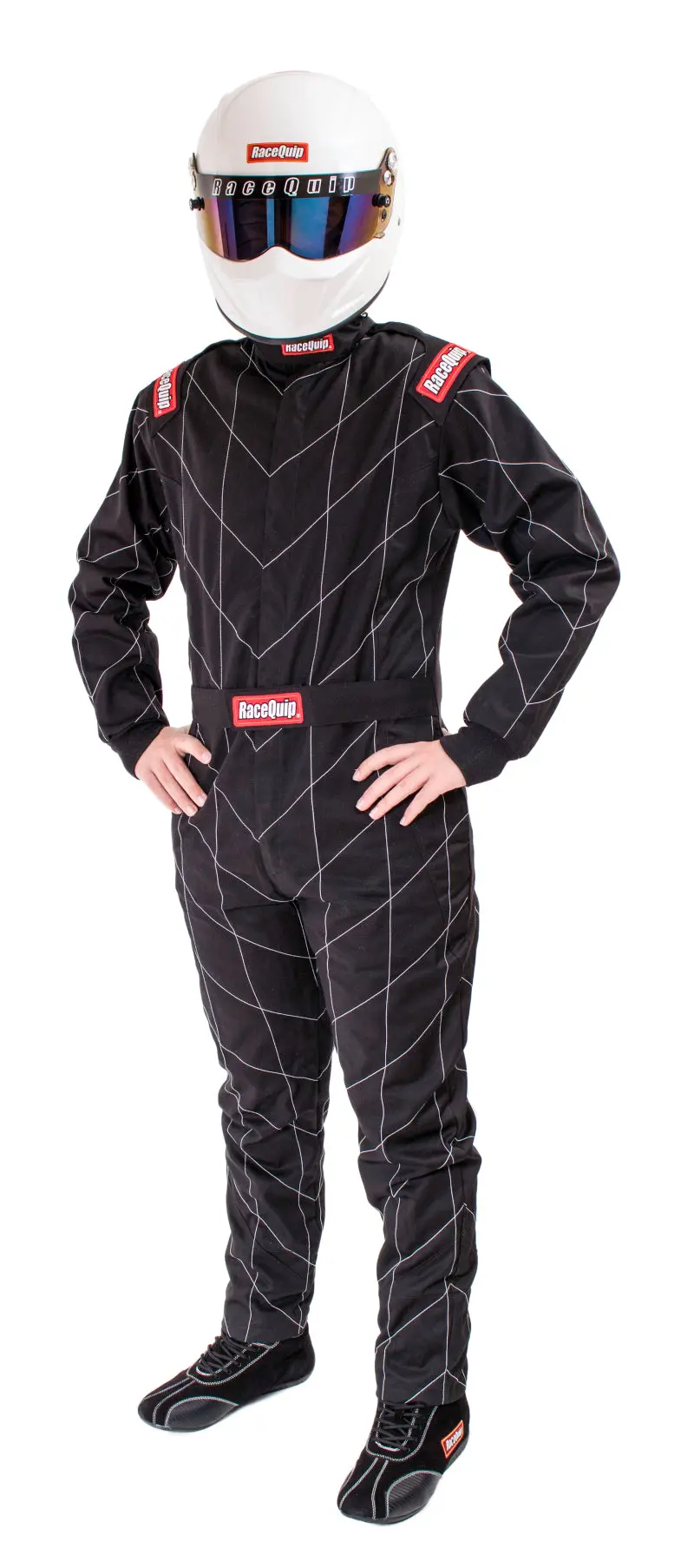 Racequip Black Chevron-1 Suit - Sfi-1 Large 1