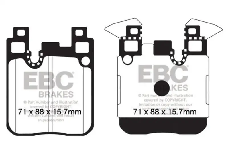 Ebc 13-18 Bmw 335I (F30) Bluestuff Rear Brake Pads 1