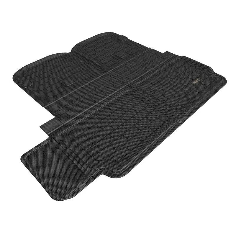 3D Maxpider 2022 Tesla Model X Behind 2Nd Row Cross Fold Kagu Black Cargo Liner 1