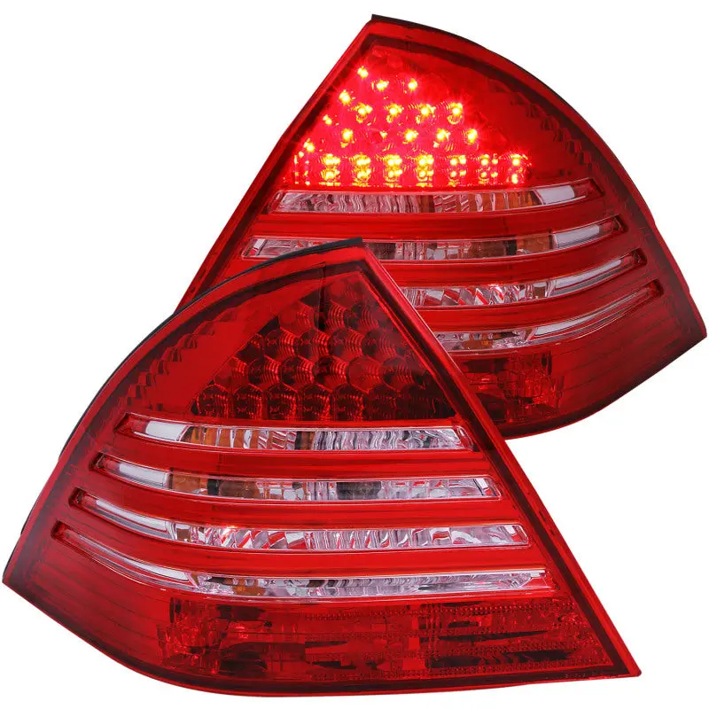 Anzo 2001-2004 Mercedes Benz C Class W203 Taillights Red/Smoke 1