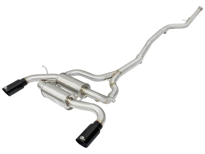 Afe Machforce Xp Ss-304 Black Tip 2.5In Dia Cat Back Exhaust 12-14 Bmw 335I (F30) 3.0L (T) 1