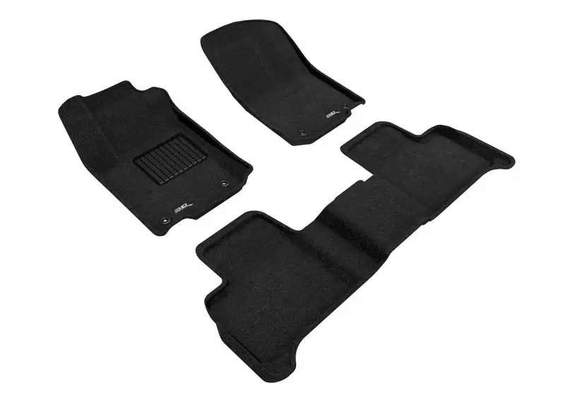 3D Maxpider 16-19 Mercedes Gle-Class Suv/Coupe Amg Gle63 Suv Elegant 1St 2Nd Row - Set (Black) 1