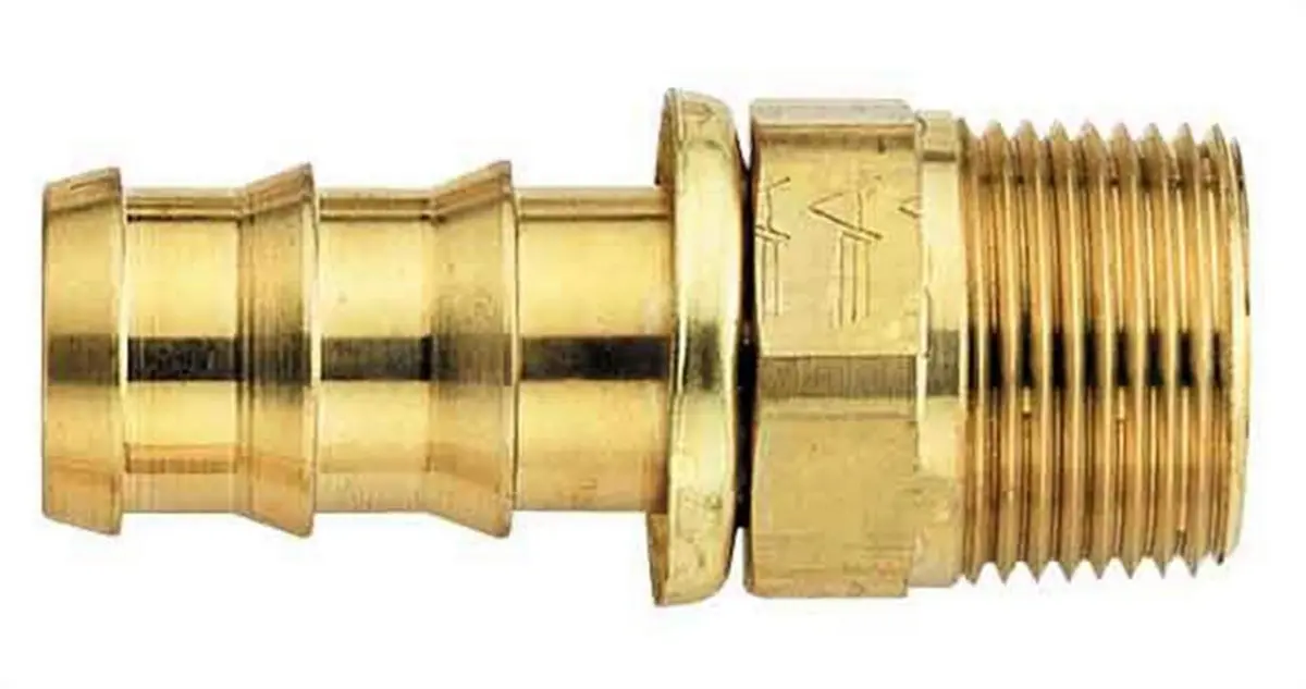 #6 Socketless Hose To 3/8 Male Pipe Fitting 1
