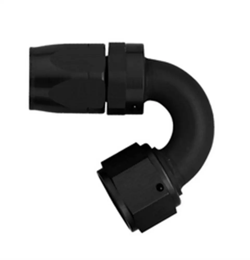 #8 150 Deg Hose End Black 1