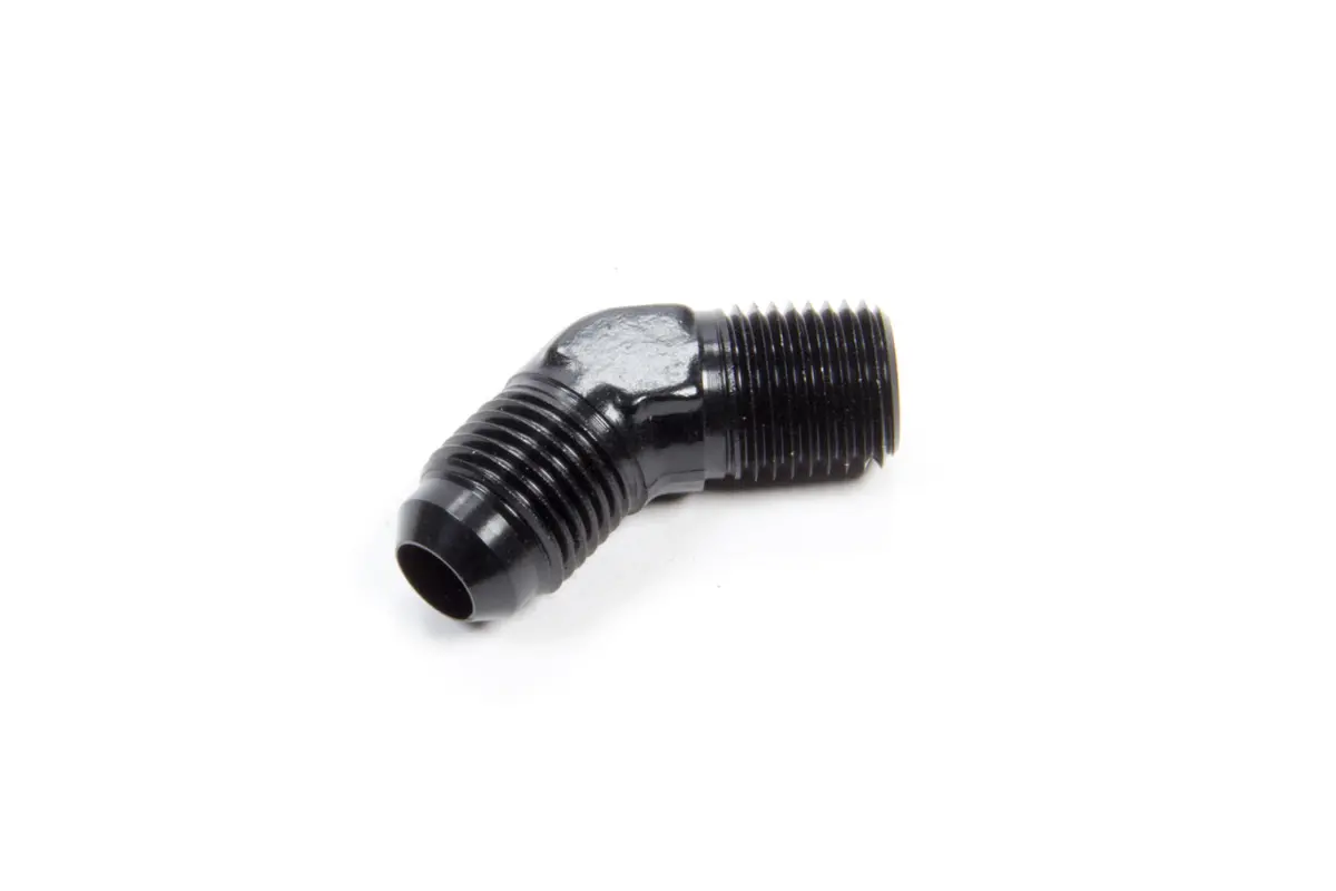 45 Deg Alum #6 Flare 1/4 In Black 1