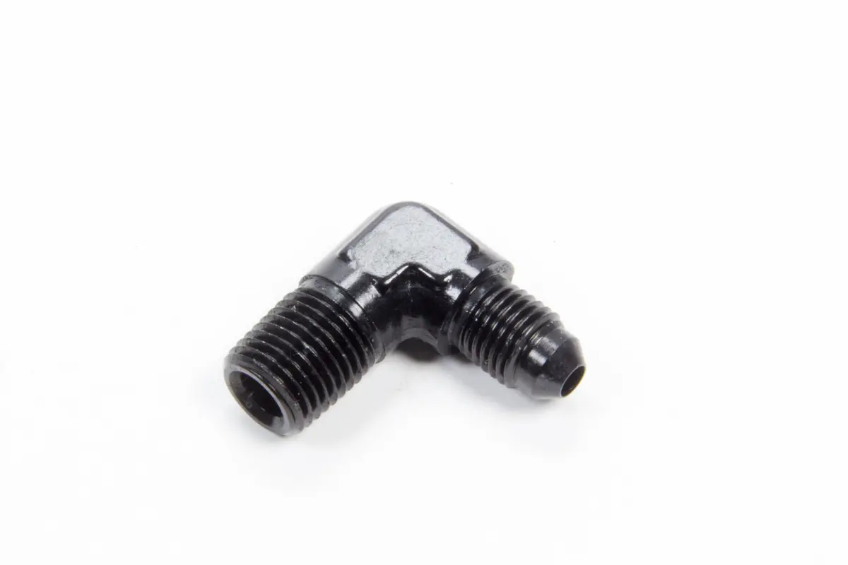 90 Deg Alum #4 Flare 1/4 In Black 1