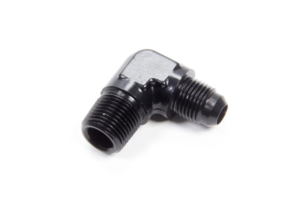 90 Deg Alum #6 Flare 3/8 In Black 1
