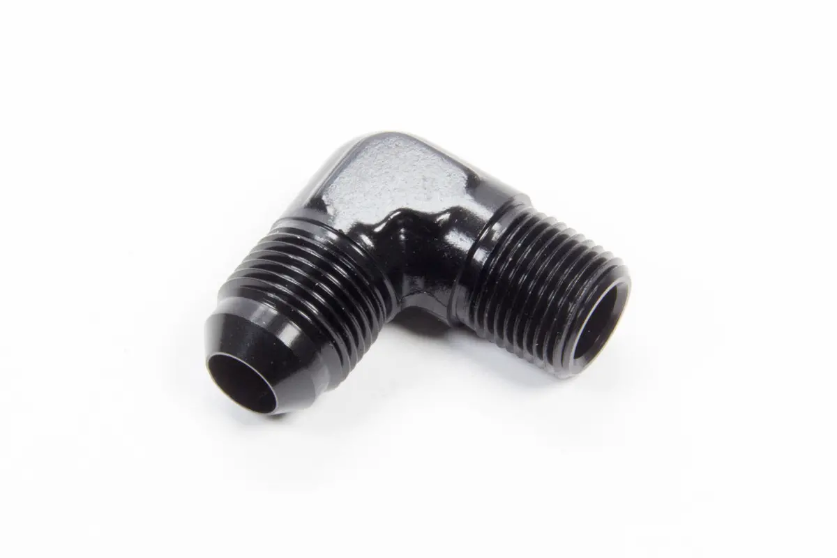 90 Deg Alum #8 Flare 3/8 In Black 1