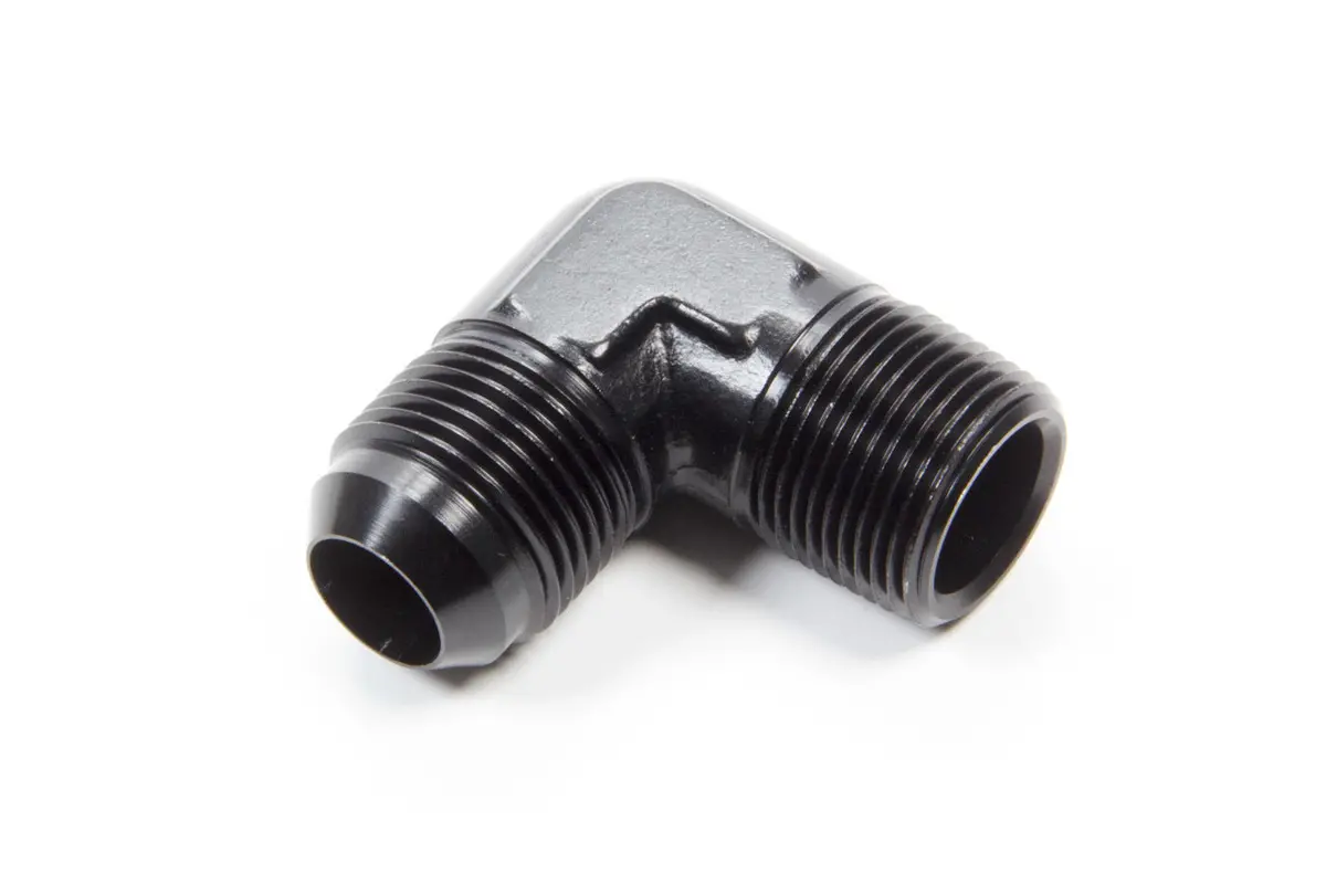 90 Deg Alum #12 Flare 3/4In Black 1