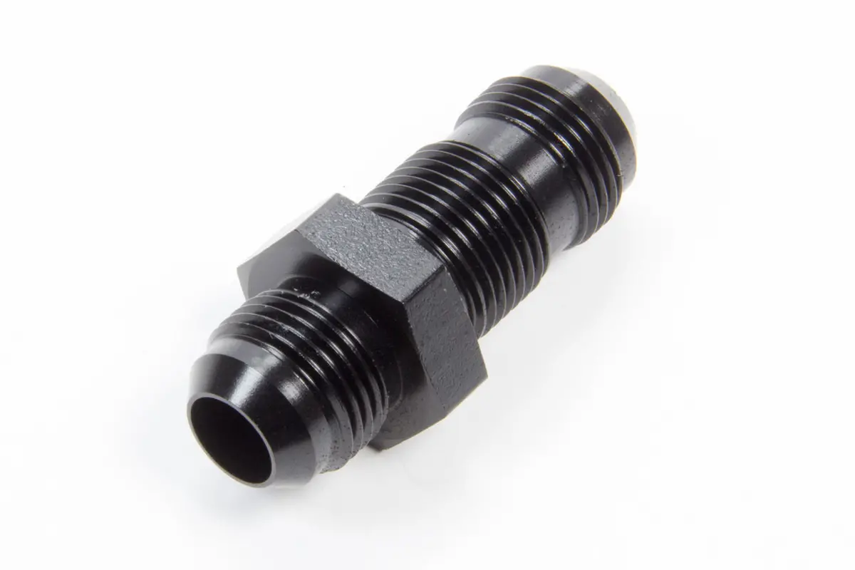 #10 Flare End Bulkhead Union Black 1