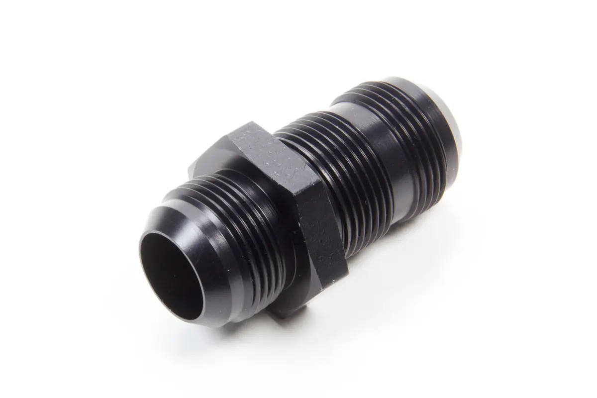 #16 Flare End Bulkhead Union Black 1