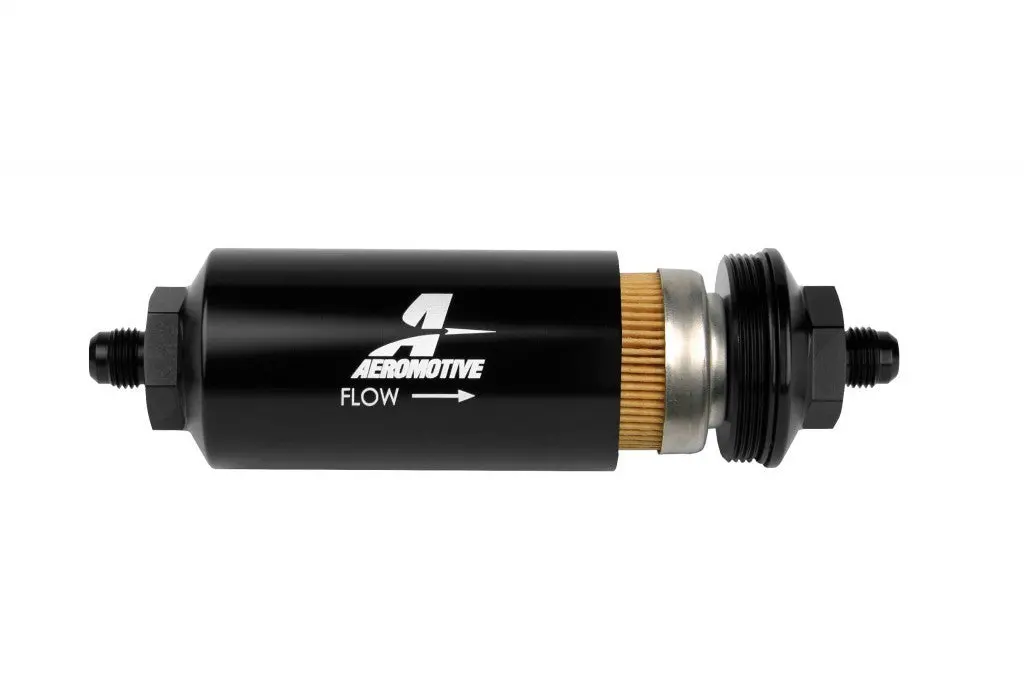 6An Inline Fuel Filter 10 Micron 2In Od Black 1