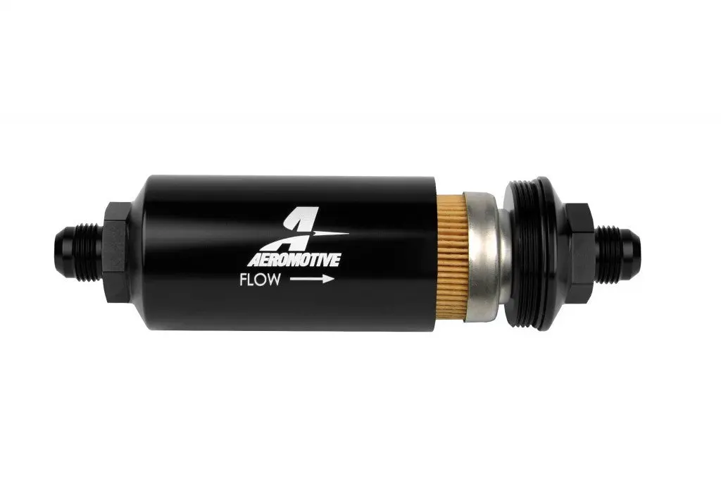 8An Inline Fuel Filter 10 Micron 2In Od Black 1