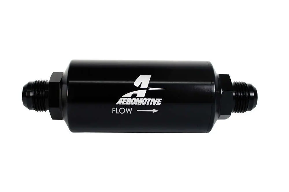 10An Inline Fuel Filter 100 Micron 2In Od Black 1
