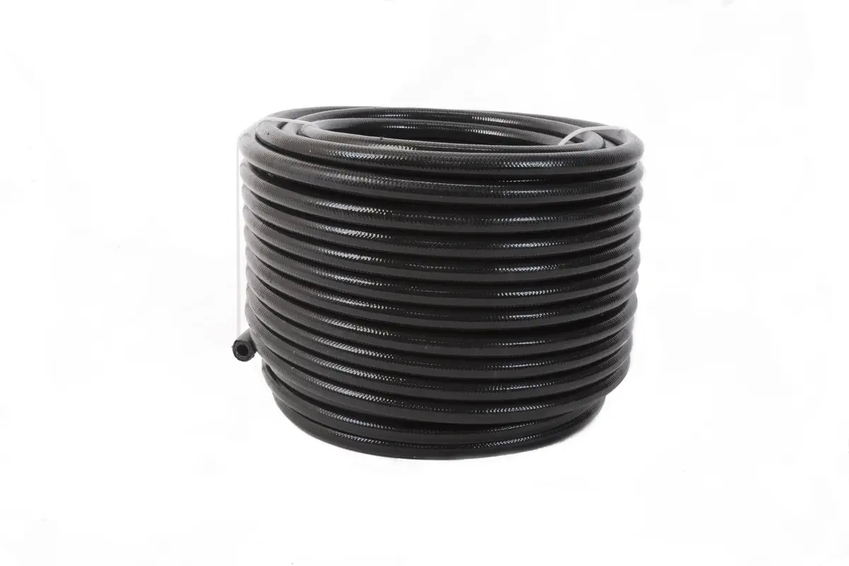 10An Ptfe S/S Braided Hose 16Ft Black Jacketed 1