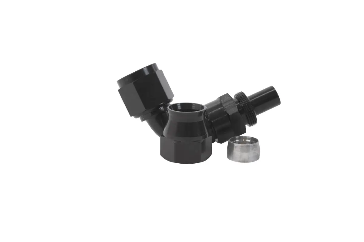 8An 90-Deg Ptfe Hose End Black Anodized 1