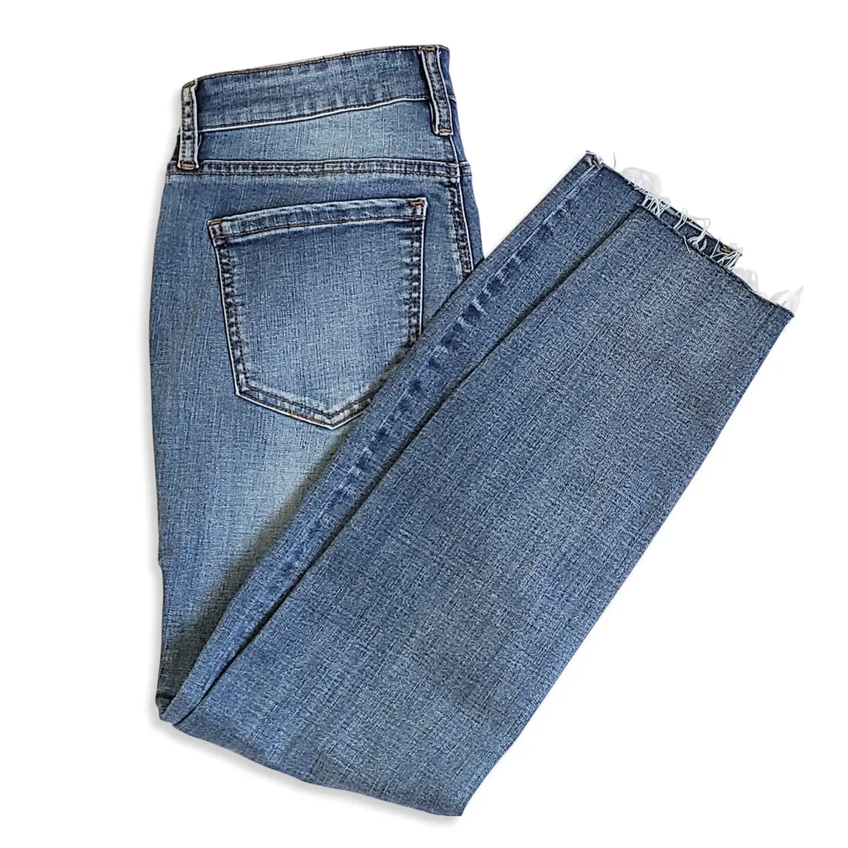 Buffalo David Bitton Women's Faith Raw Cuff Cropped Skinny Jeans 3