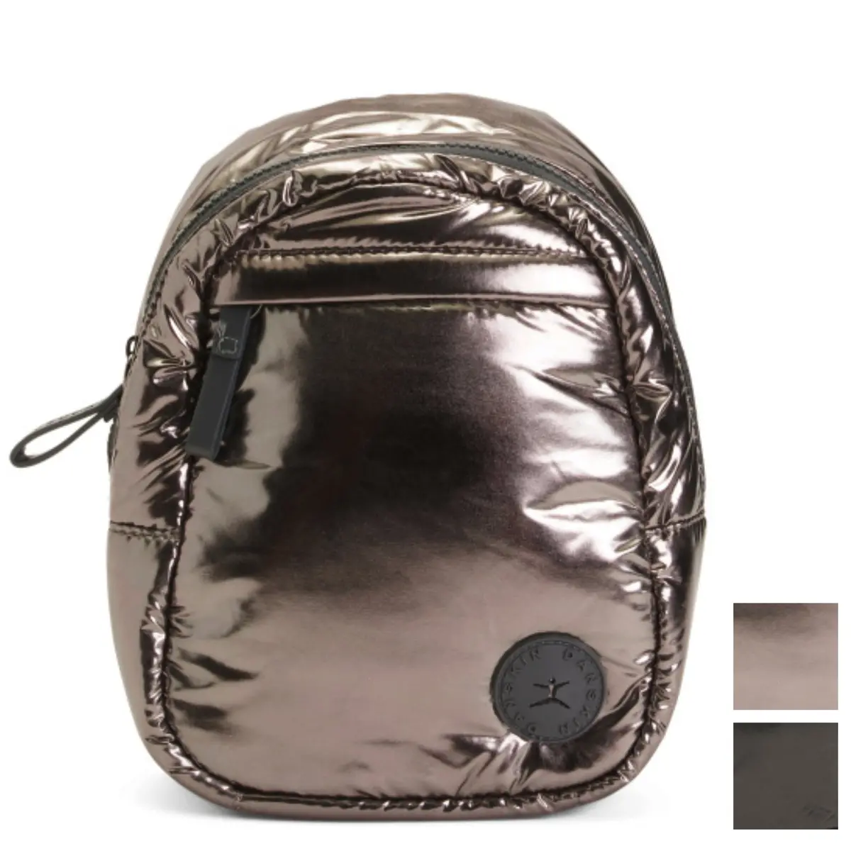 Danskin Women's Lowry Crossbody Bag Metallic Nylon Sling Backpack 1