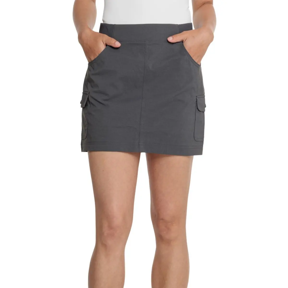 Eddie Bauer Women's Christine Build-In Shorts Cargo Pockets Stretch Skort 1