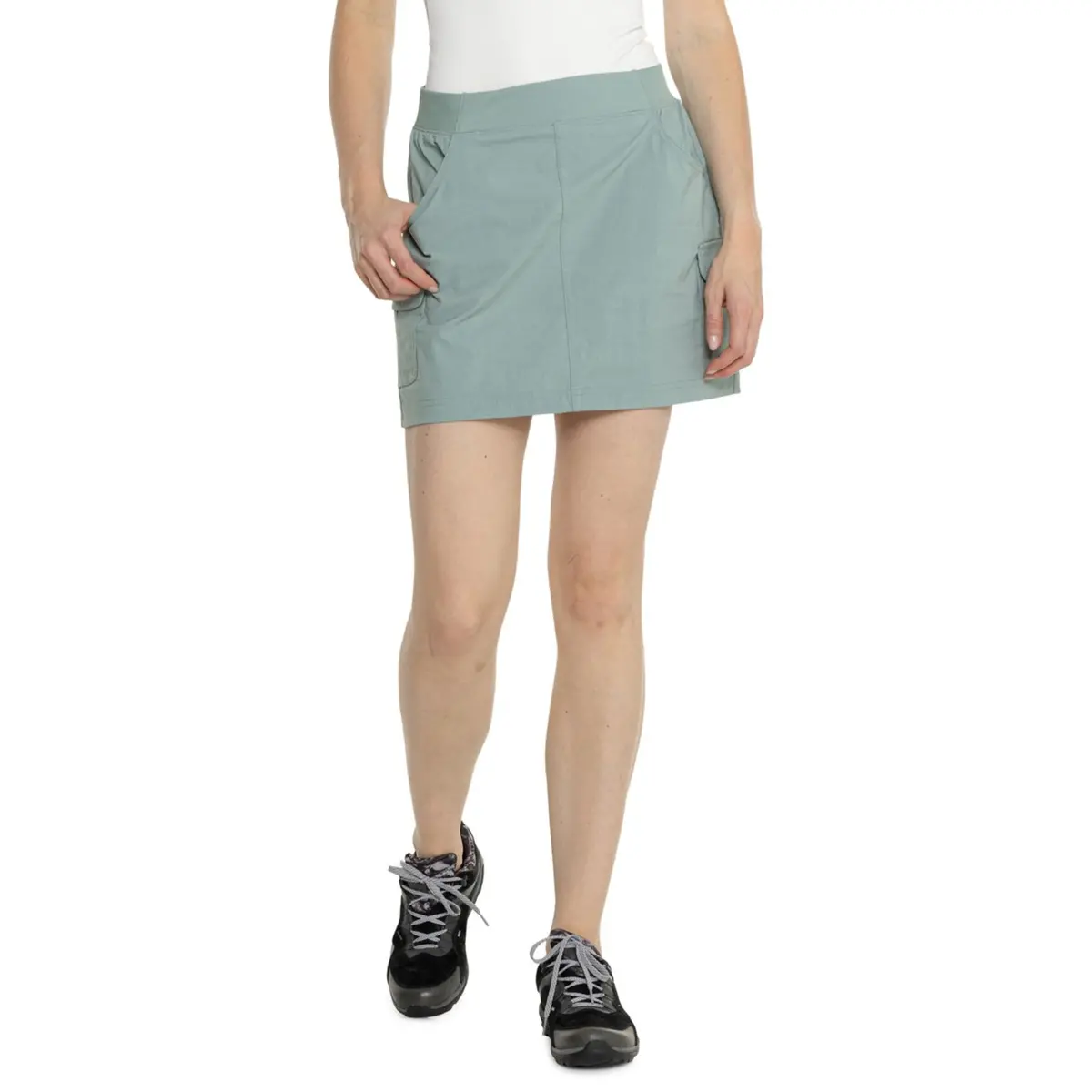Eddie Bauer Women's Christine Build-In Shorts Cargo Pockets Stretch Skort 1