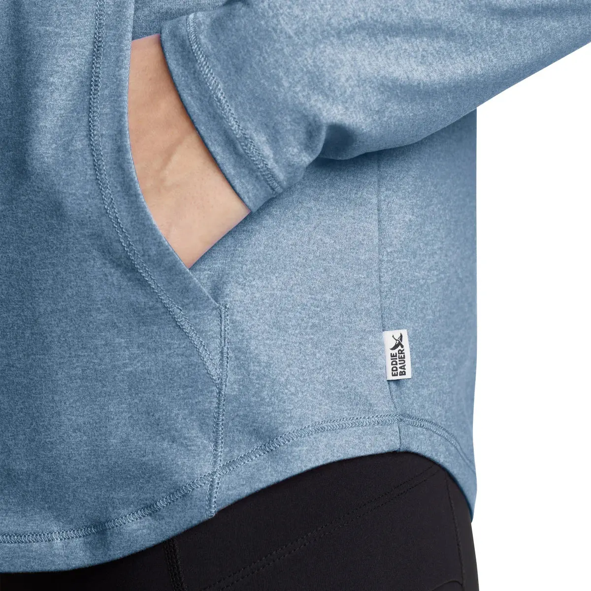 Eddie Bauer Women's Upf 50+ Moisture Wicking Funnel Neck Long Sleeve Casual Active Top 4