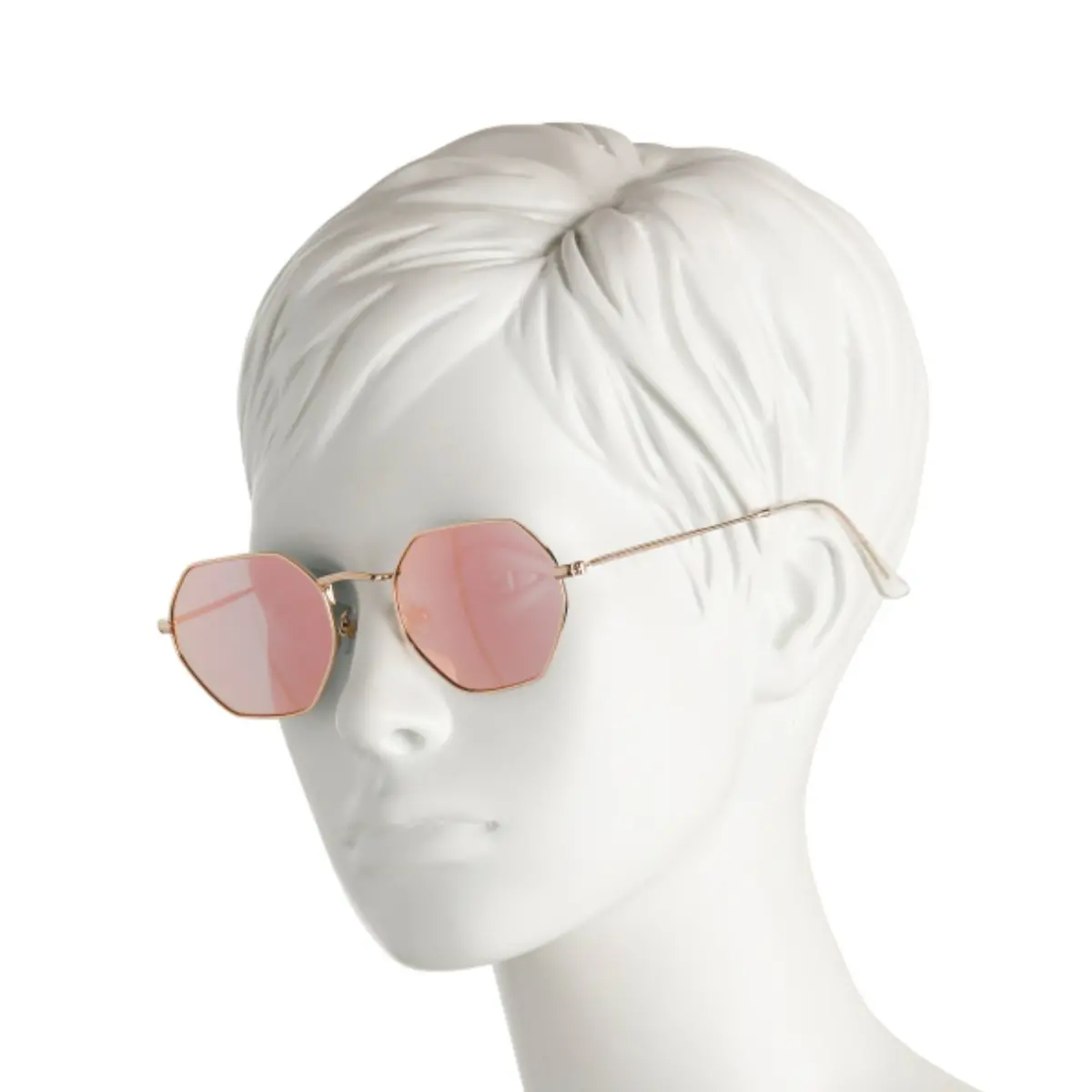 Frye & Co Women's Geometric Gold Tone Metal Frame  Uv  Protection Sunglasses 1