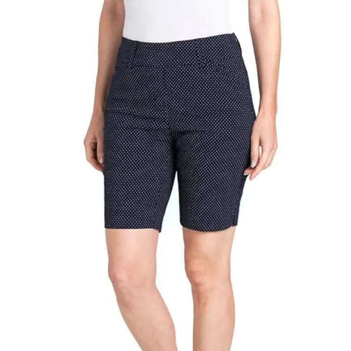 Hilary Radley Women's Comfort Waistband Bermuda Shorts 10