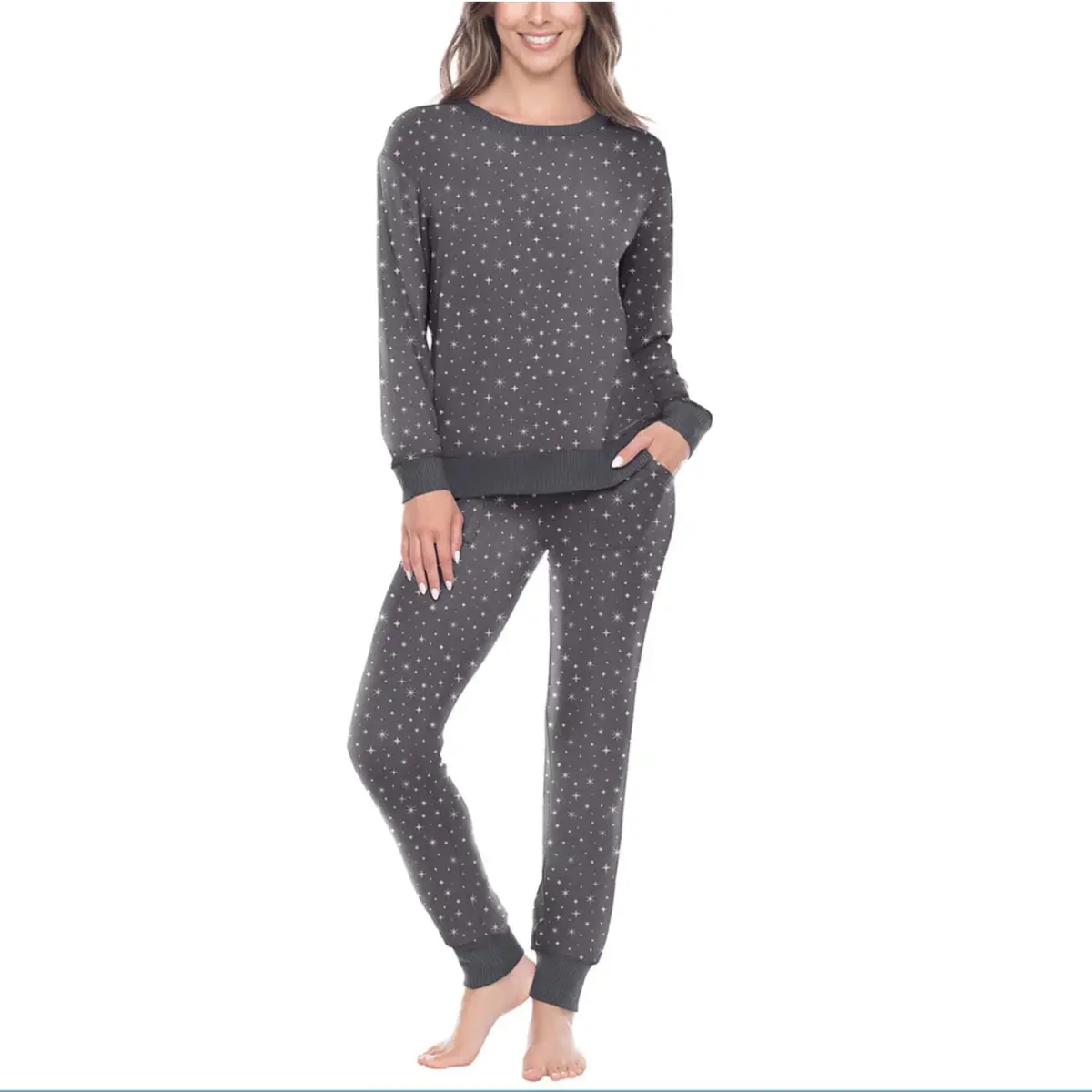 Honeydew Women's 2-Pc Super Soft Printed Soft Pajama Lounge Set 1