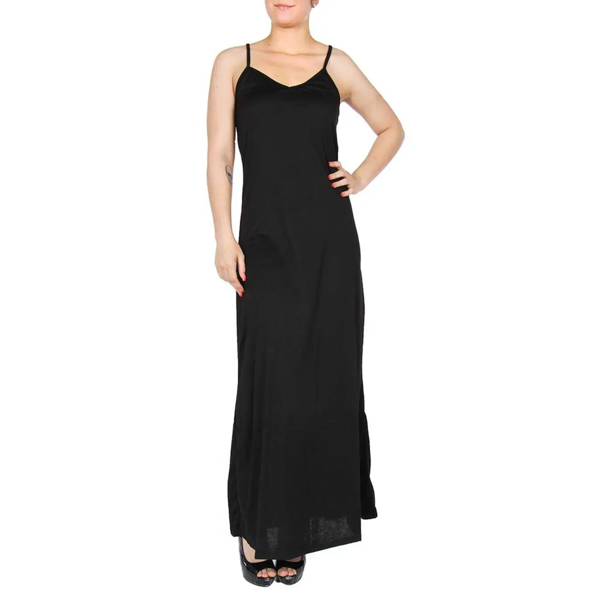 Icon Apparel Women's Cutout Strappy Back Sleeveless Maxi Dress 1