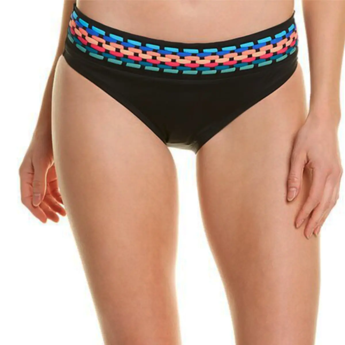 La Blanca Women's Midster Macrame Fast-Drying Swim Bikini Bottom 1