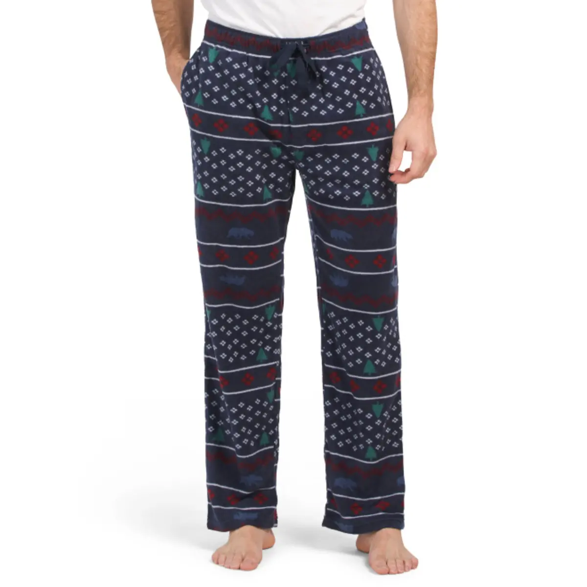 Lucky Brand Men's Soft Fleece Printed Pj Loungewear Sleep Pants 1