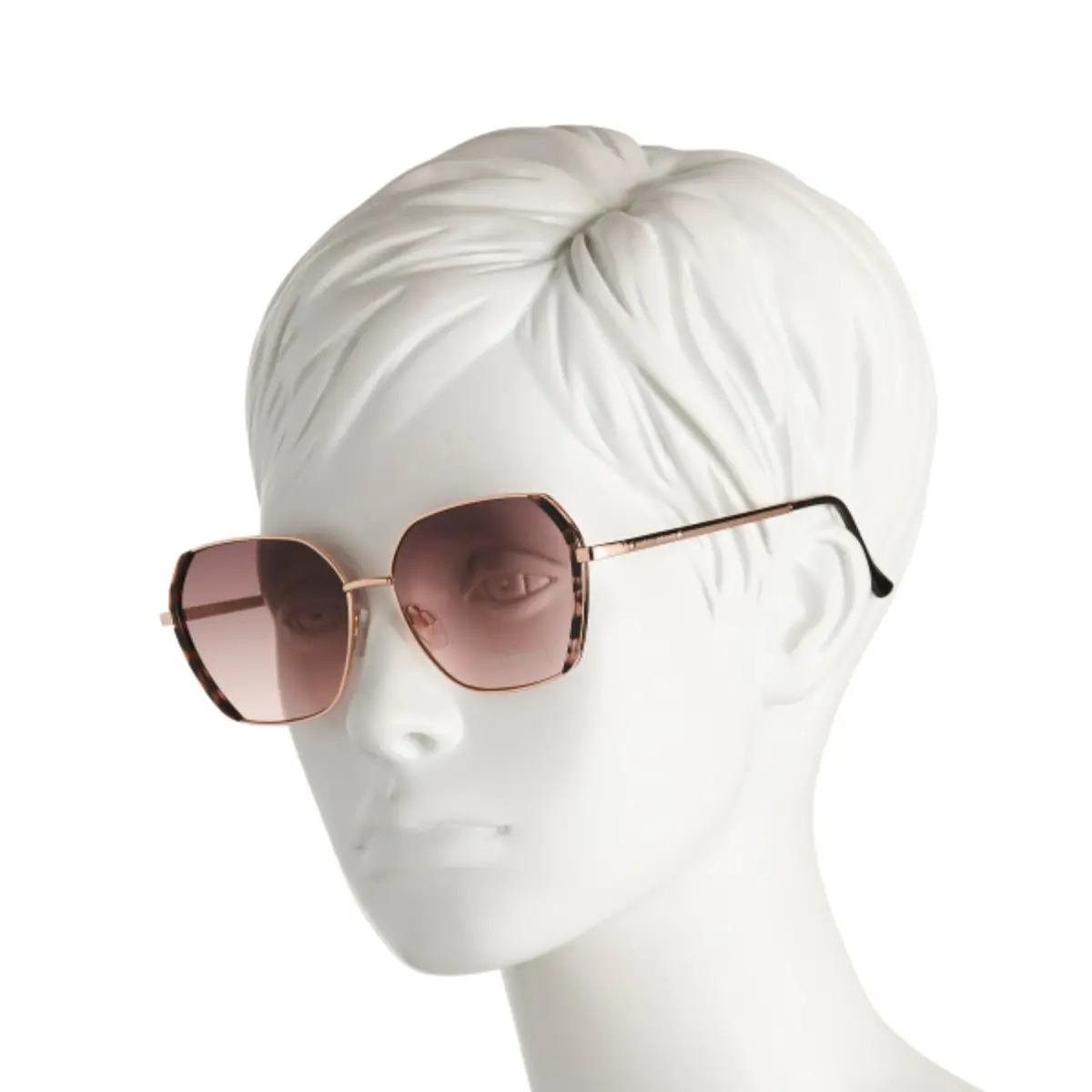 Lucky Brand Women's Geometric Gold Tone Metal Frame 58Mm Sunglasses 1