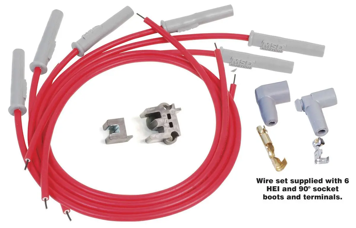 8.5Mm Spark Plug Wire Set - Red 1
