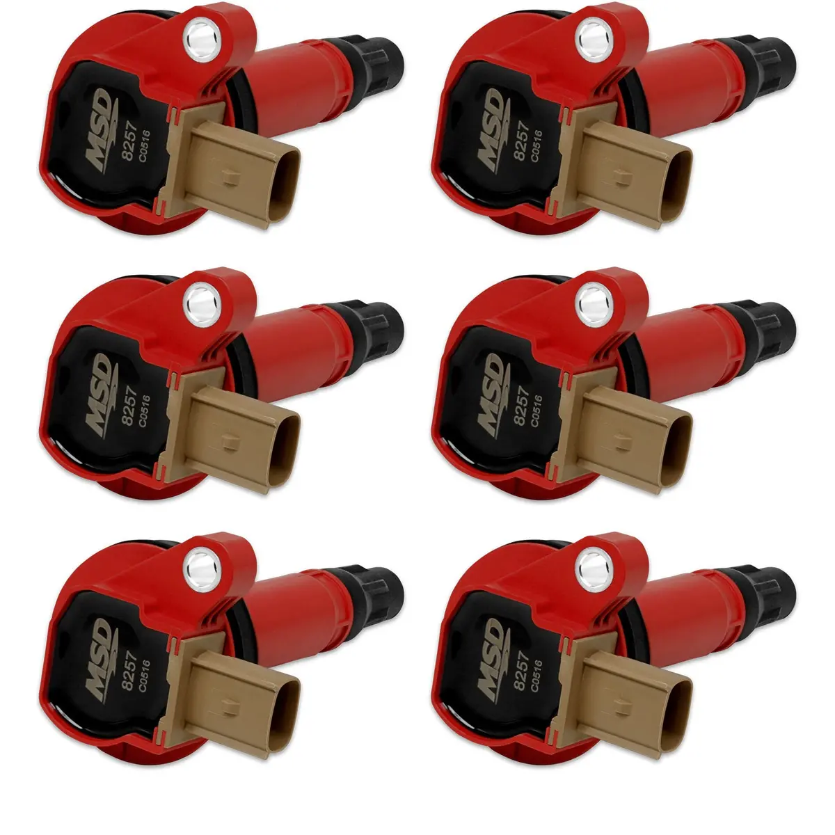 Coils 6Pk Ford Eco-Boost 3.5L V6 11-16  Red 1