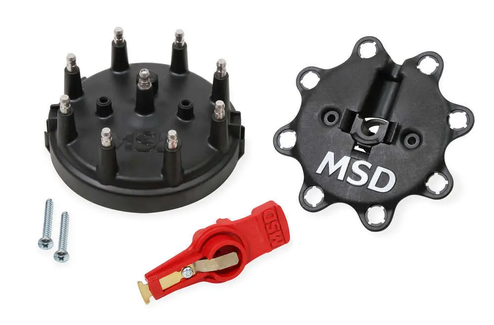 Cap & Rotor Kit - 85-95 Ford - Black 1