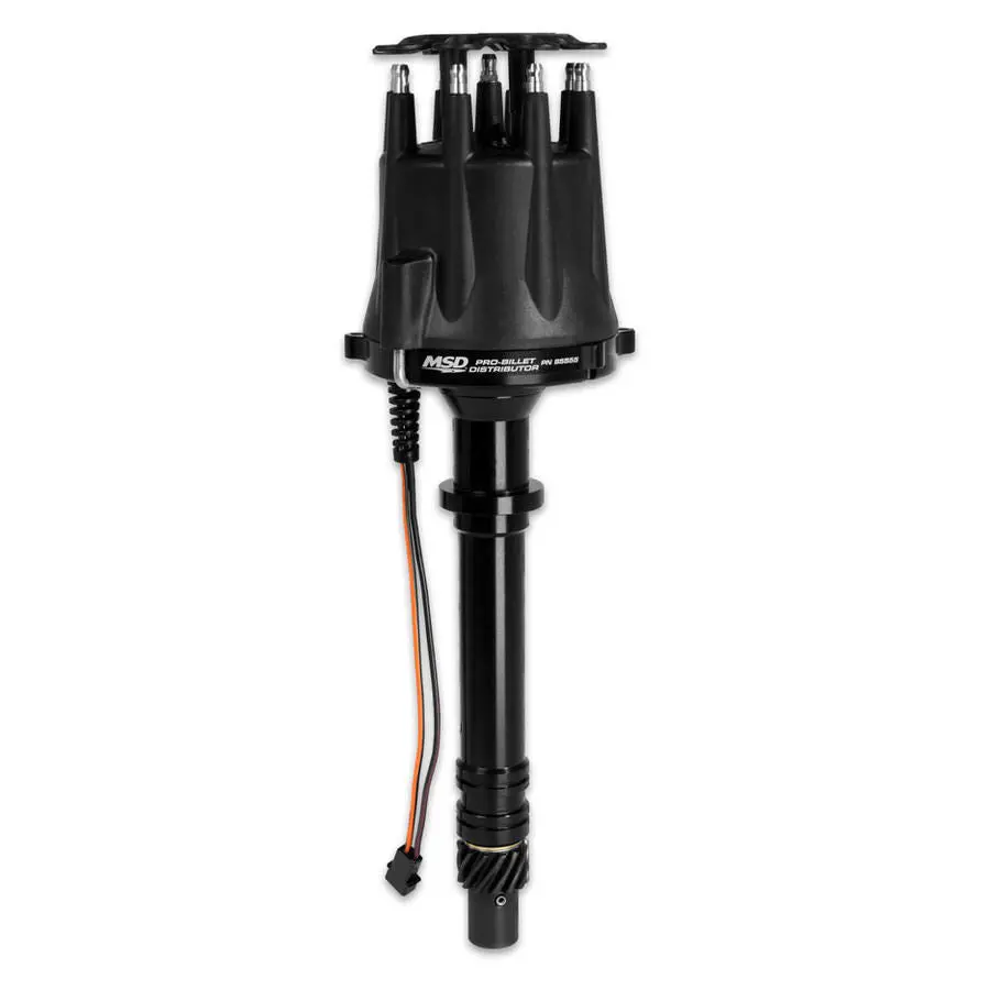 Chevy Dist. V-8  Billet W/Cap & Rotor - Black 1