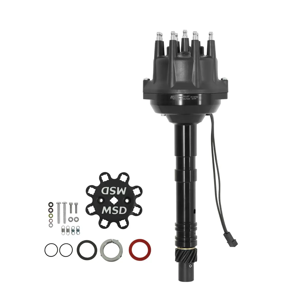 Chevy V8 Pro Billet Distributor Black Finish 1