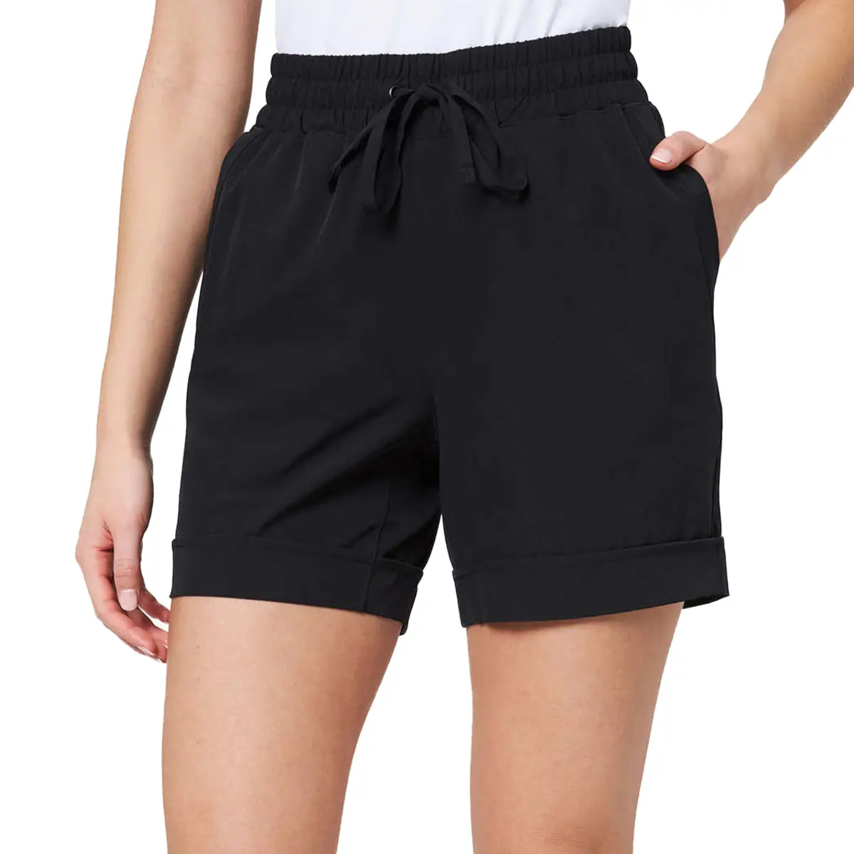 Mondetta Women's Moisture Wicking Side Pockets Active Walking Shorts 1