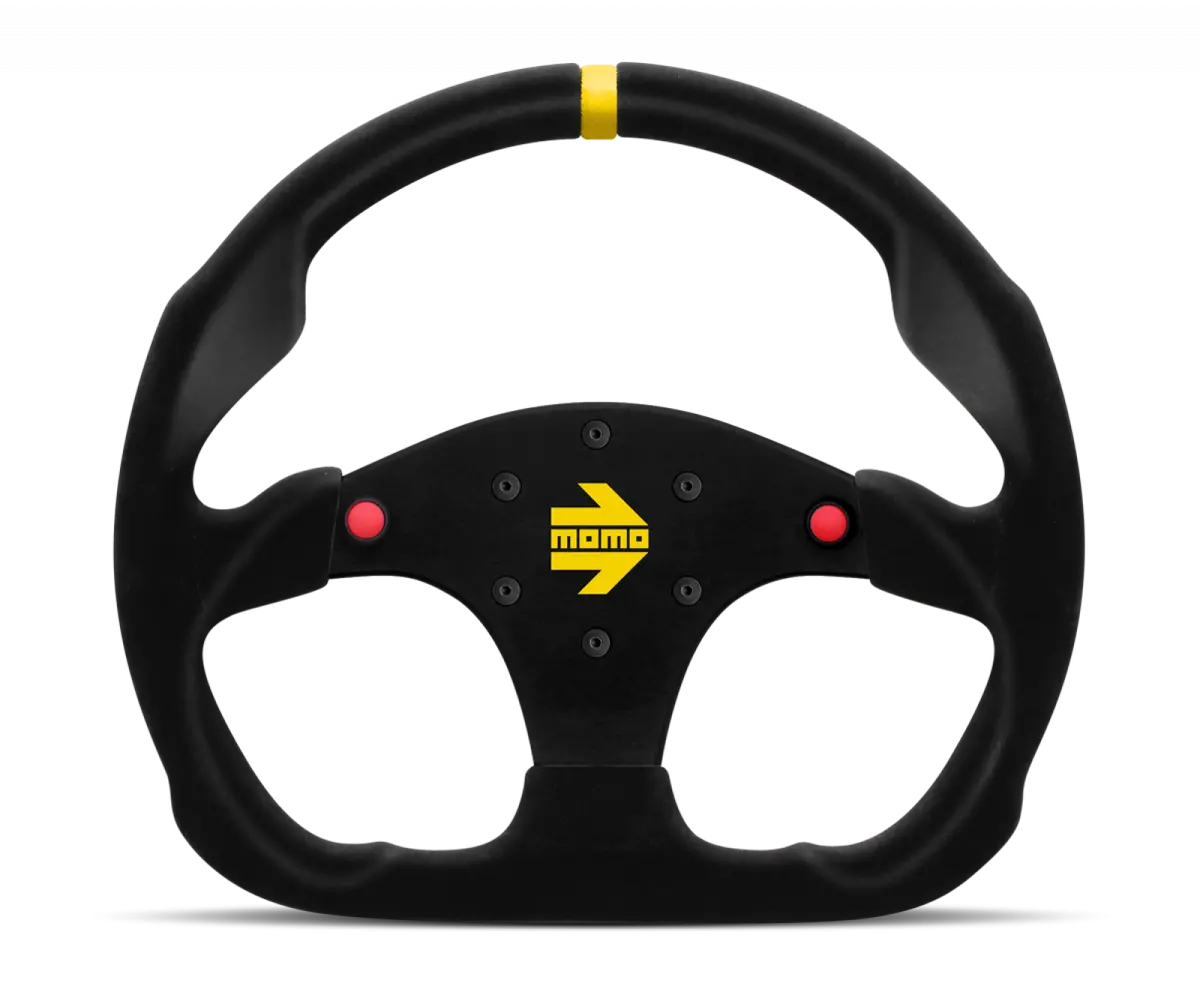 Mod 30 Steering Wheel Black Suede W/Buttons 1