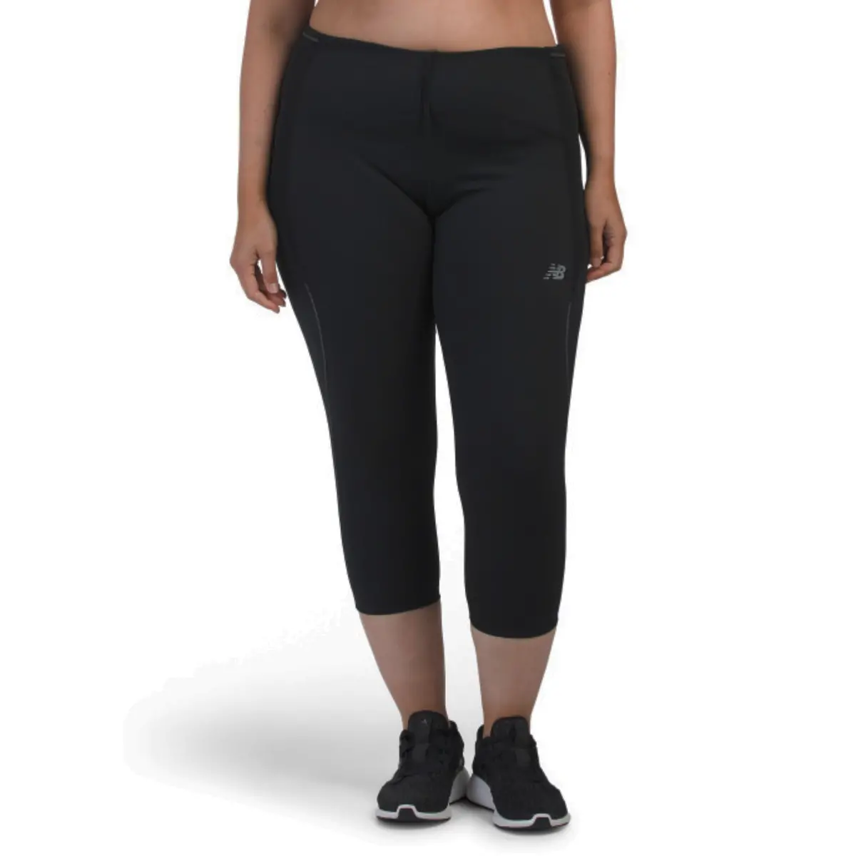 New Balance Women's Plus Impact Active Fast Dry Moisture Wicking Cropped Tight Leggings 1