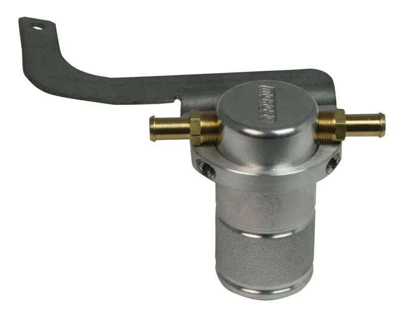 Moroso 95-99 Bmw M3 Air/Oil Separator Catch Can - Small Body - Billet Aluminum 1